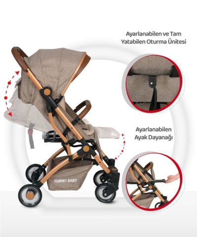 Tommybaby Gold Golf Kabin Bebek Arabası Kabin Boy