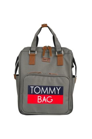 TommyBaby Soft Anne Bebek Bakım Sırt Çantası Termal Biberonlu Bebek Arabası Askı Aparatlı