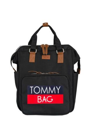 TommyBaby Soft Anne Bebek Bakım Sırt Çantası Termal Biberonlu Bebek Arabası Askı Aparatlı