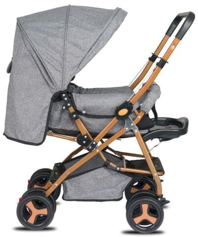 TommyBaby Classic Çift Yön Bebek Arabası Tam Yatarlı GRİ