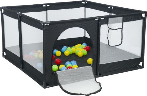 TommyBaby Güvenli Bebek Ve Çocuk Oyun Alanı Oyun Parkı 125X125 Oyun Matı Topları Yatak