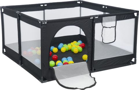 TommyBaby Güvenli Bebek Ve Çocuk Oyun Alanı Oyun Parkı 125X125 Oyun Matı Topları Yatak