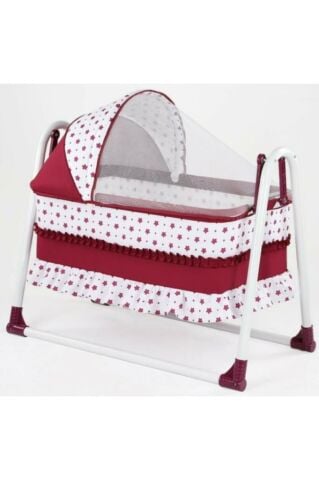 Tommybaby Yuvam Lüx Sepet Beşik Portatif Bebek Beşiği Sallanır Beşik