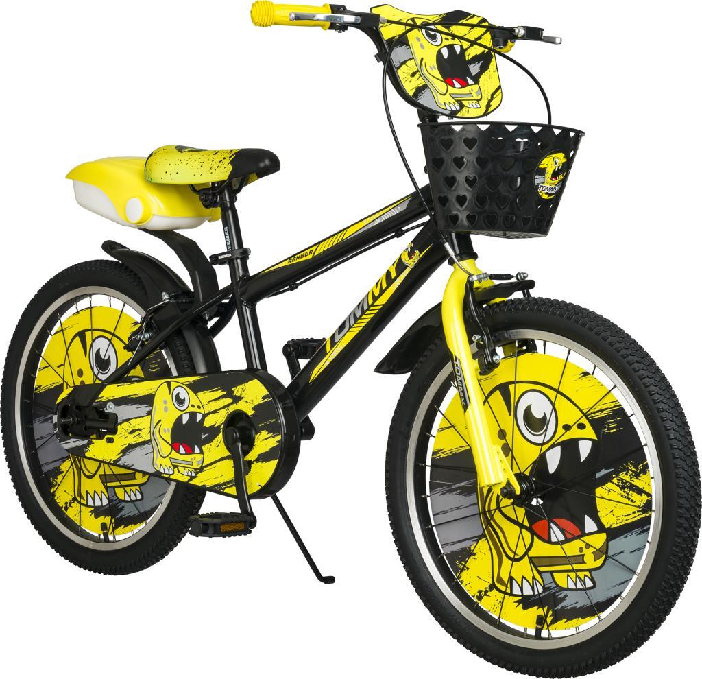 TommyBike 20 jant Bisiklet Lüx Aksesuarlı Cocuk Bisikleti 6 -10 Yaş SARI