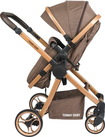 Tommybaby Toranto Gold Vip Travel Sistem Bebek Arabası + Puset KAHVERENGİ