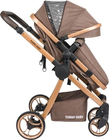 Tommybaby Toranto Gold Vip Travel Sistem Bebek Arabası + Puset SİYAH
