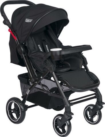 Tommybaby Tornado Plus Black Alüminyum Lüx Çift Yön Bebek Arabası GRİ