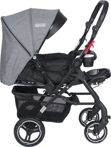 Tommybaby Tornado Plus Black Alüminyum Lüx Çift Yön Bebek Arabası SİYAH