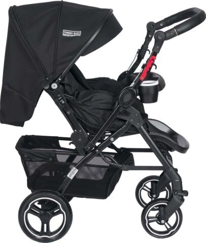 Tommybaby Tornado Plus Black Alüminyum Lüx Çift Yön Bebek Arabası SİYAH