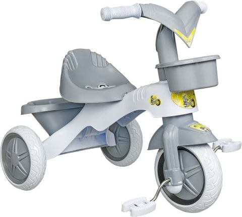 KİTTY Üç Tekerlekli Bisiklet Çocuk Bisikleti 3 Teker Bisiklet 1-3-5 Yaş Plastik Motor İlk Bisiklet Sepetli
