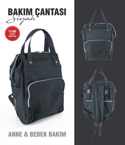 Tommybaby Anne Bebek Bakım Sırt Çantası Biberon Termoslu Sıvı Geçirmez Bebek Çantası