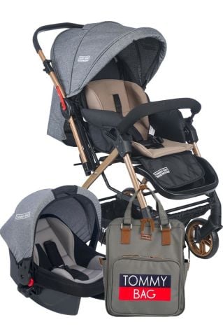 TommyBaby Cool Bebek Arabası Çİft Yönlü Bebek Aarabası Puset Çanta Bebek Çanta