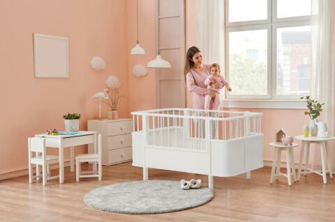 TommyBaby Bella Büyüyen Beşik Karyola 80x130 Beşik Normal Model