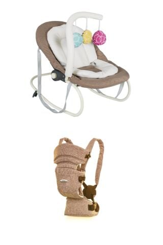 Tommybaby Elite Lüx 2'li Set-Ana Kucağı ve Kanguru FÜME