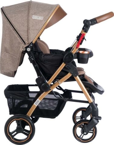 TommyBaby Tornado Travel  Çift Yönlü Bebek Arabası Seyahat Sistem Puset KAHVERENGİ