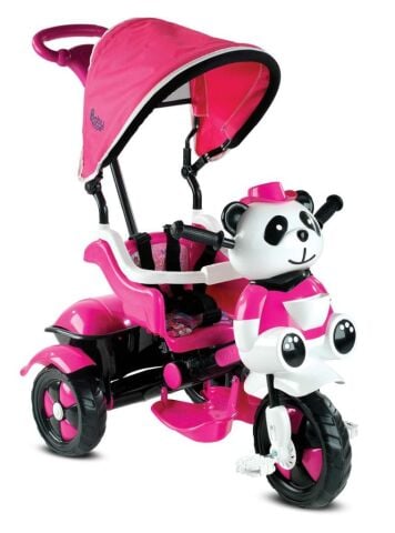 Babyhope 127 Little Panda 3 Tekerlekli İtmeli Bisiklet GRİ