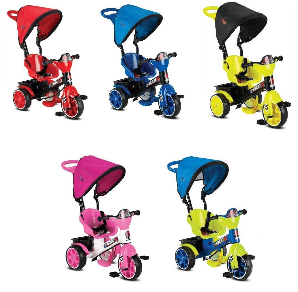 Babyhope Bobo Speed Tenteli İtmeli 3 Teker Bisiklet