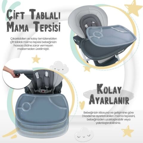 TommyBaby Premium Lüx Mama Sandalyesi