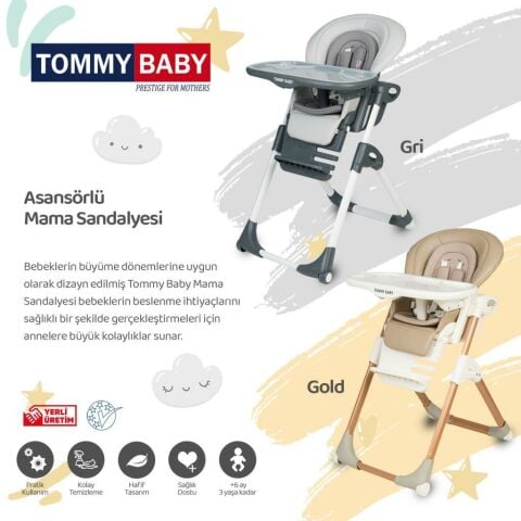 TommyBaby Premium Lüx Mama Sandalyesi