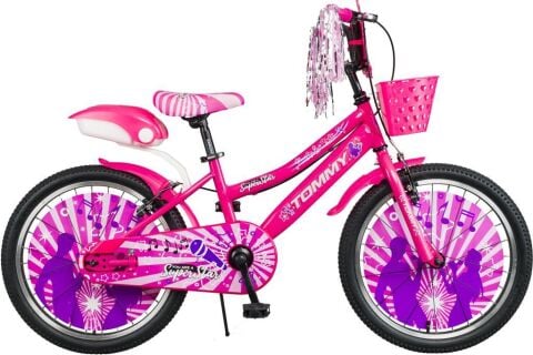 TommyBike 20 jant Bisiklet Lüx Aksesuarlı Cocuk Bisikleti 6 -10 Yaş KIRMIZI