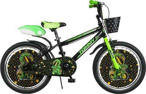 TommyBike 20 jant Bisiklet Lüx Aksesuarlı Cocuk Bisikleti 6 -10 Yaş YEŞİL