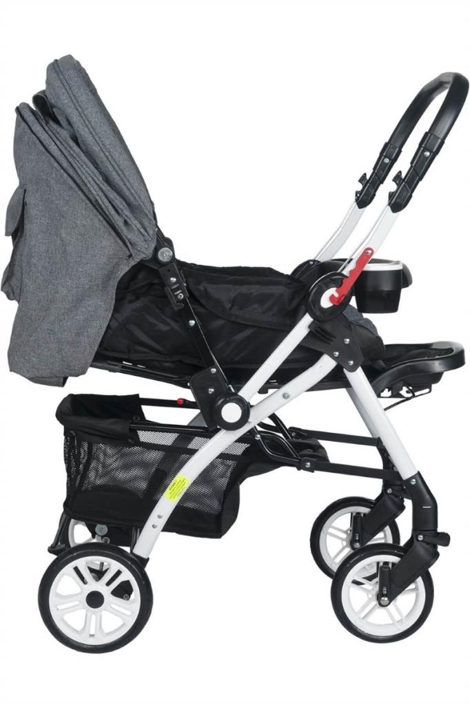Tommybaby Eagle Alüminyum Lüx Çift Yön Bebek Arabası ANTRASİT