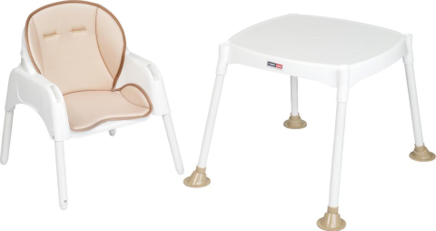 TommyBaby 3 in 1 Çalışma Masalı ve Pedli Mama Sandalyesi