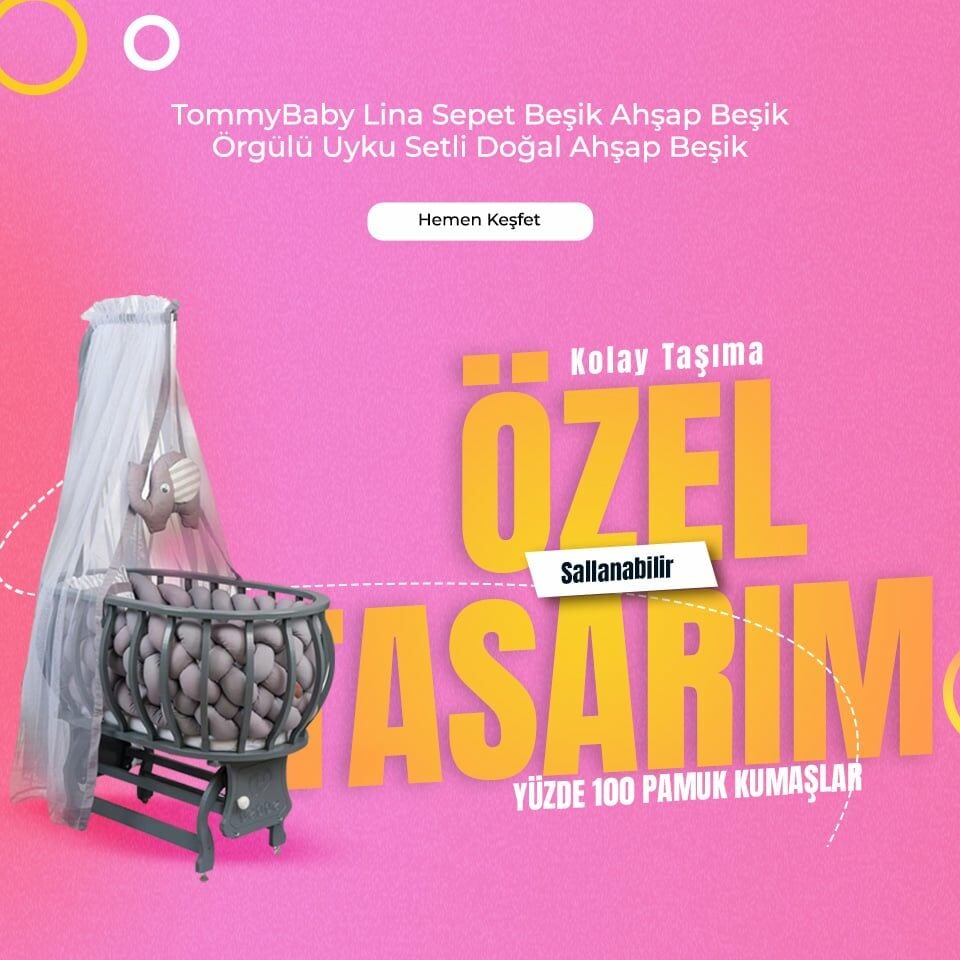 Rubby Portarif Katlanabilir Beşik Çok Amaçlı Beşik