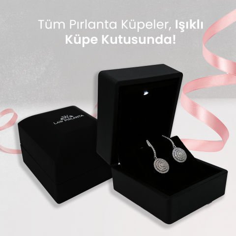 1,00 Karat Pırlanta Küpe