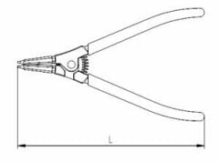 İzeltaş Dış Segman Pense (Eğri) 210mm