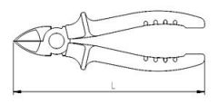 İzeltaş Yan Keski Opak Seri 140mm