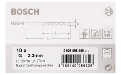 Bosch HSS-R 2,3*53 mm 10'lu Paket