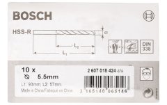 Bosch HSS-R 5,5*93 mm 10'lu Paket