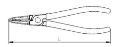 İzeltaş İç Segman Pense (Eğri) 130mm