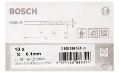 Bosch HSS-R 6,1*101 mm 10'lu Paket