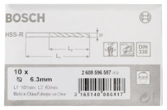 Bosch HSS-R 6,3*101 mm 10'lu Paket