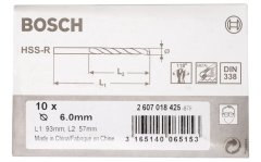 Bosch HSS-R 6,4*101 mm 10'lu Paket