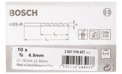 Bosch HSS-R 6,5*101 mm 10'lu Paket
