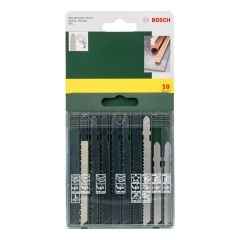 Bosch  10 Parça Dekupaj Testere Seti Ahşap/Metal/Plastik