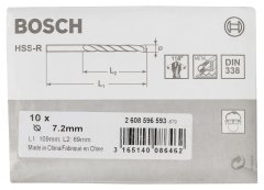Bosch HSS-R 7,2*109 mm 10'lu Paket