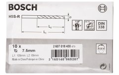 Bosch HSS-R 7,5*109 mm 10'lu Paket