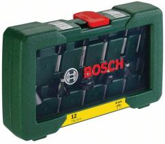 Bosch 12 Parça Freze Seti 8mm Şaftlı