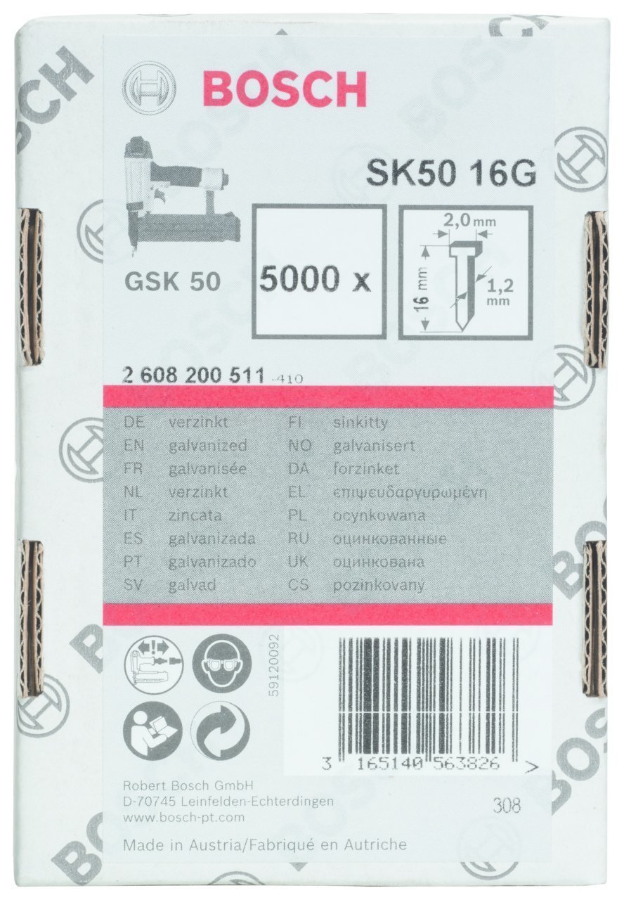 Bosch - GSK 50 Çivisi  16 mm 5000li