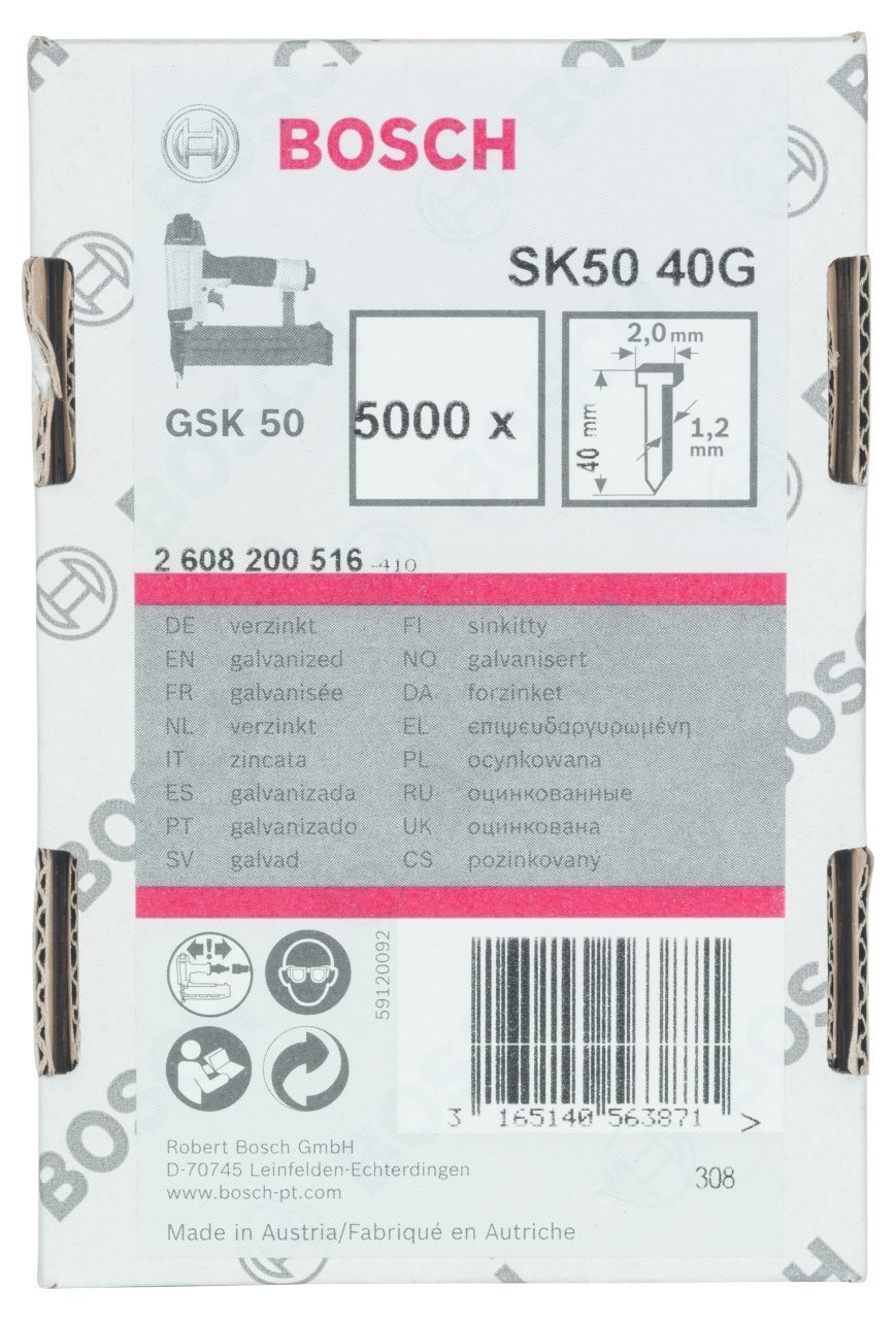Bosch - GSK 50 Çivisi  40 mm 5000li