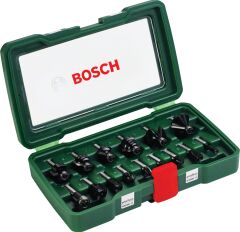 Bosch 15 Parça Freze Seti 8mm Şaftlı