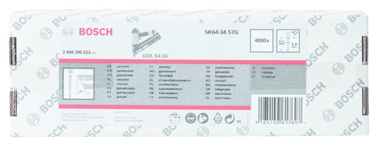 Bosch - GSK 64/34  57 mm 4000li Cinko
