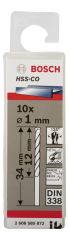 Bosch HSS-Co Metal Matkap Ucu 1*34 mm 10'lu