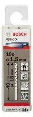Bosch HSS-Co Metal Matkap Ucu 1,5*40 mm 10'lu