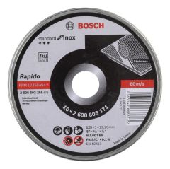 Bosch SDInox Rap.Kesme Taşı 125*1,0 mm10'lu