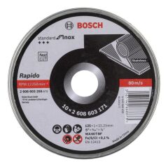 Bosch SDInox Rap.Kesme Taşı 125*1,0 mm10'lu